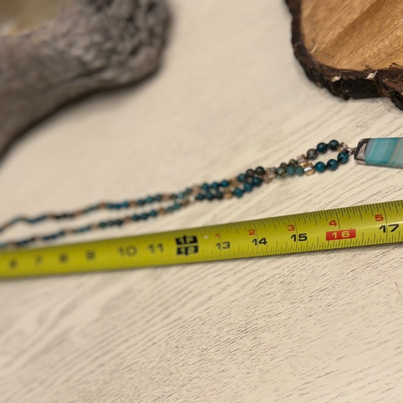 LONG FASHION STONE NECKLACE - Picture 8 of 8